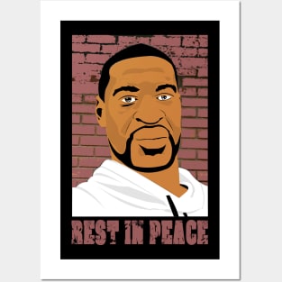 rest in peace - george floyd Posters and Art